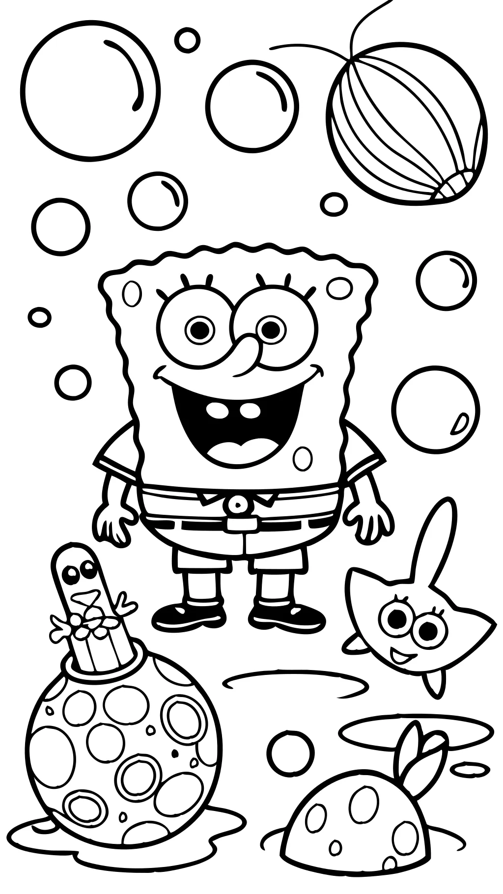 coloring pages spongebob